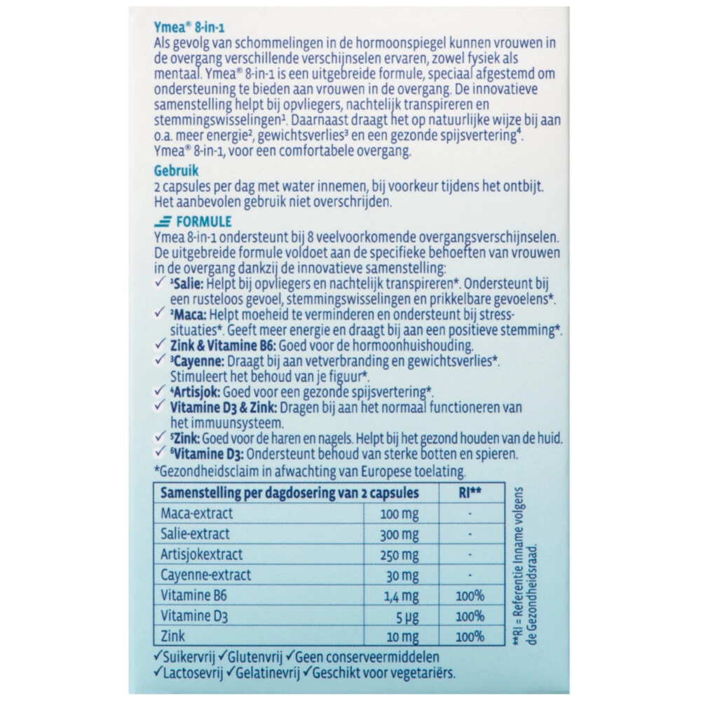 2x Ymea Overgang 8 In 1 Capsules 4 2x Ymea Overgang 8 In 1 Capsules - Afbeelding 2