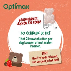 Optimax Kids Multivitaminen Aardbei -Zelfzorg Artikelen 1008181 3