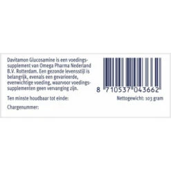 Davitamon Glucosamine 9 Davitamon Glucosamine -Zelfzorg Artikelen 1008748 4
