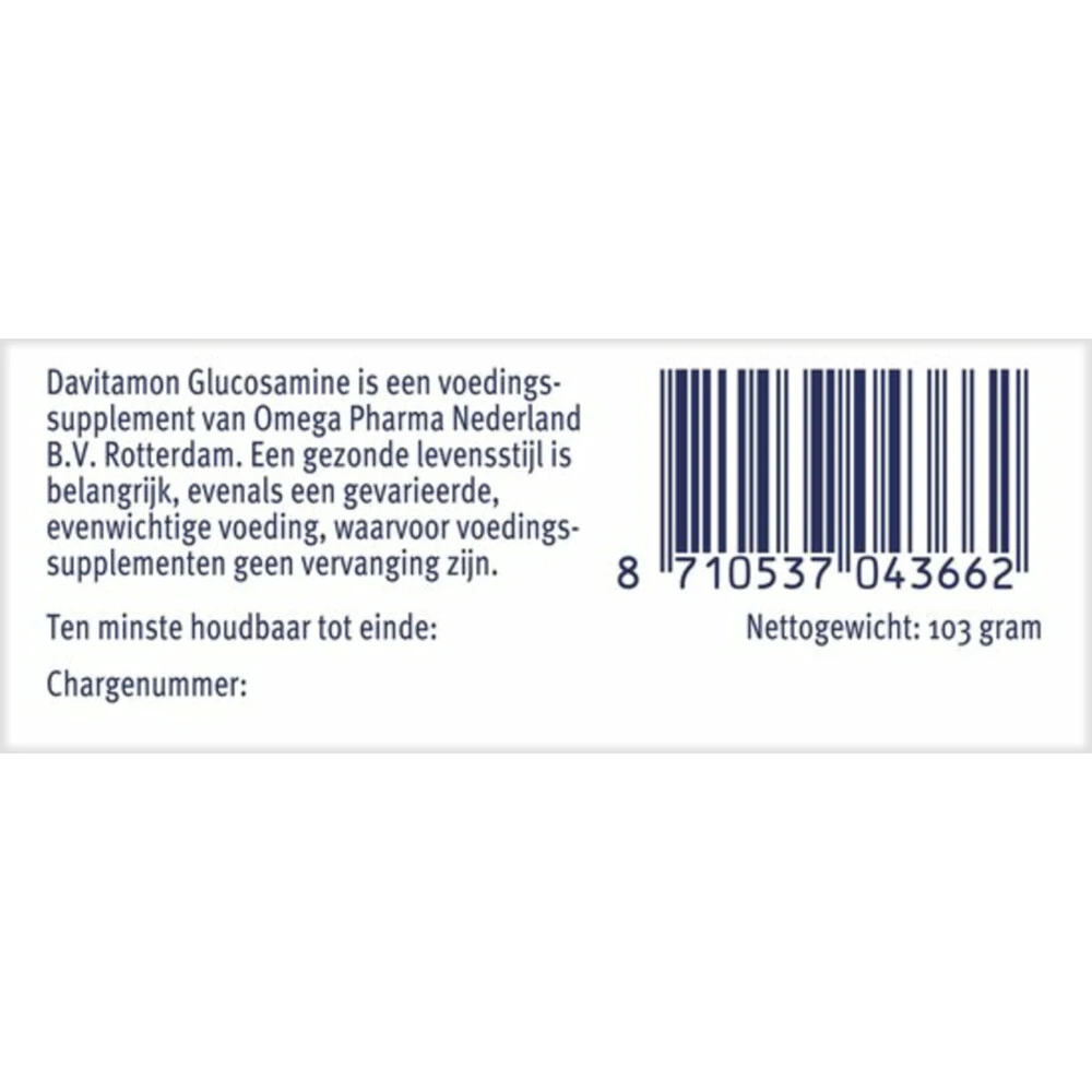 Davitamon Glucosamine 6 Davitamon Glucosamine - Afbeelding 4