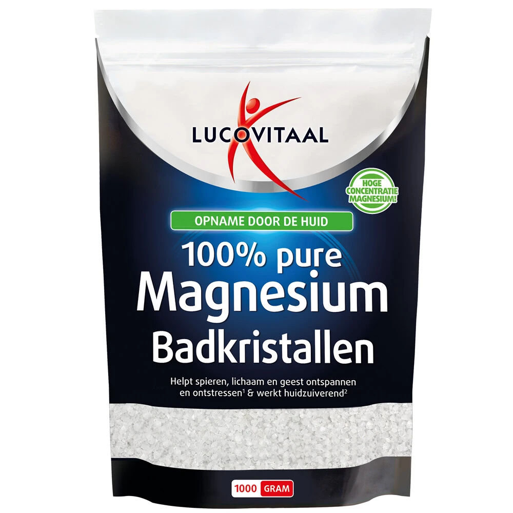 3x Lucovitaal Magnesium Badkristallen 3 3x Lucovitaal Magnesium Badkristallen