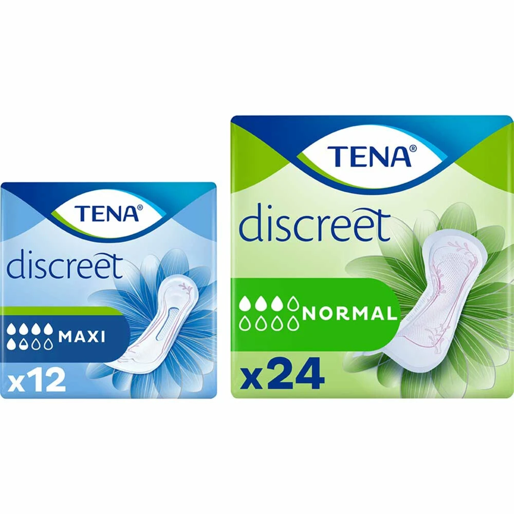 TENA Discreet Normaal En Maxi Pakket 3 TENA Discreet Normaal En Maxi Pakket