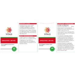 Vitals Ubiquinol 200 Mg 9 Vitals Ubiquinol 200 Mg -Zelfzorg Artikelen 1023880 4