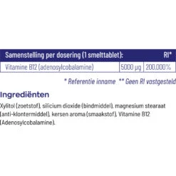 Vitakruid B12 Adenosyl 5000 Mcg 10 Vitakruid B12 Adenosyl 5000 Mcg -Zelfzorg Artikelen 1024017 4