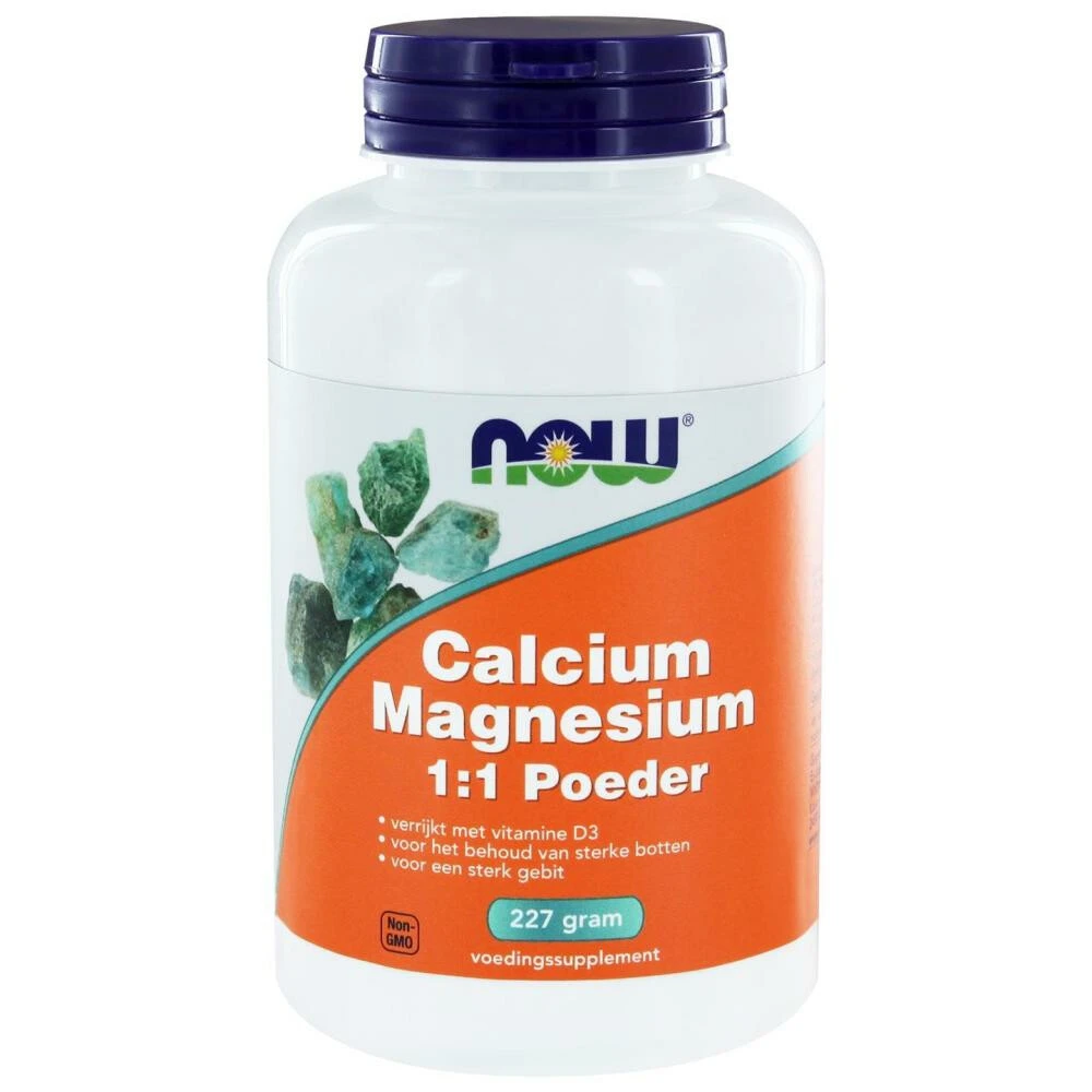 NOW Calcium Magnesium Poeder 3 NOW Calcium Magnesium Poeder