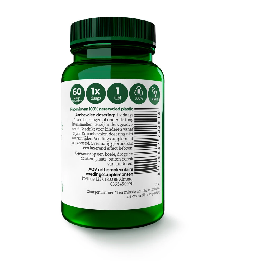 AOV 251 Dibencozide & Foliumzuur (1.500 Mcg) 4 AOV 251 Dibencozide & Foliumzuur (1.500 Mcg) - Afbeelding 2