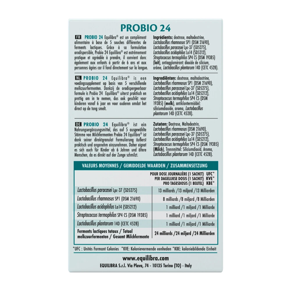 Equilibra 24 Billions Probiotics 5 Equilibra 24 Billions Probiotics - Afbeelding 3