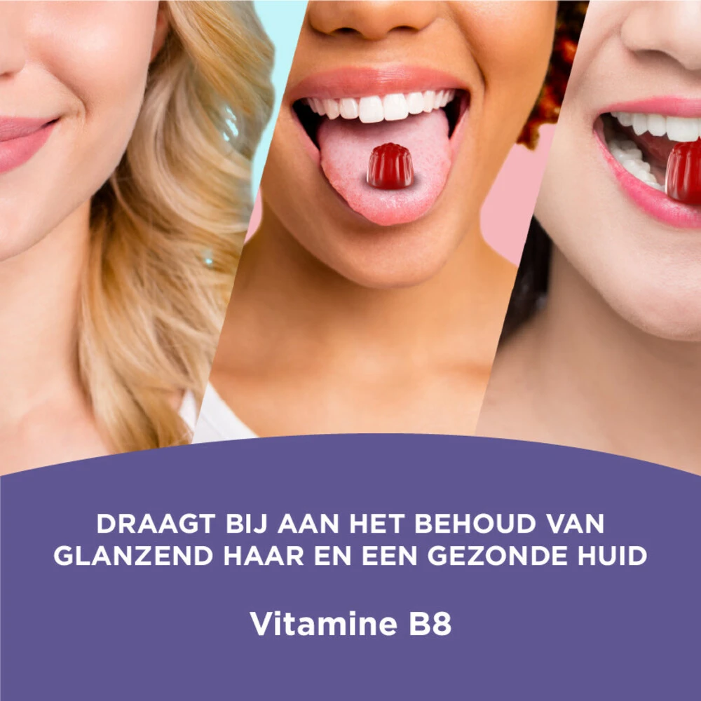 Dagravit Haar & Huid Vitaminen Vegan Gummies 4 Dagravit Haar & Huid Vitaminen Vegan Gummies - Afbeelding 2