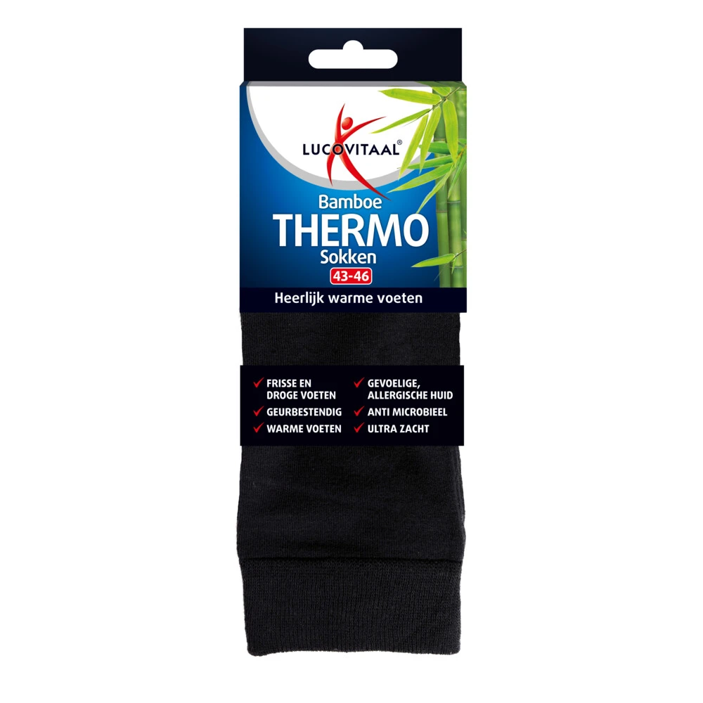 4x Lucovitaal Thermosokken Bamboe 35-38 3 4x Lucovitaal Thermosokken Bamboe 35-38