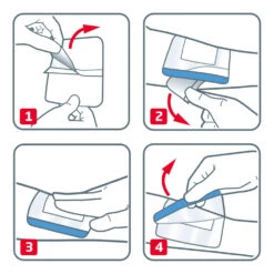 3x Leukoplast Leukomed® Sorbact® Bacteriënbindende Eilandpleister 8 Cm X 10 Cm -Zelfzorg Artikelen 1037035 3