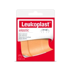 10x Leukoplast Elastic Wondpleisters Elastisch 1 M X 8 Cm