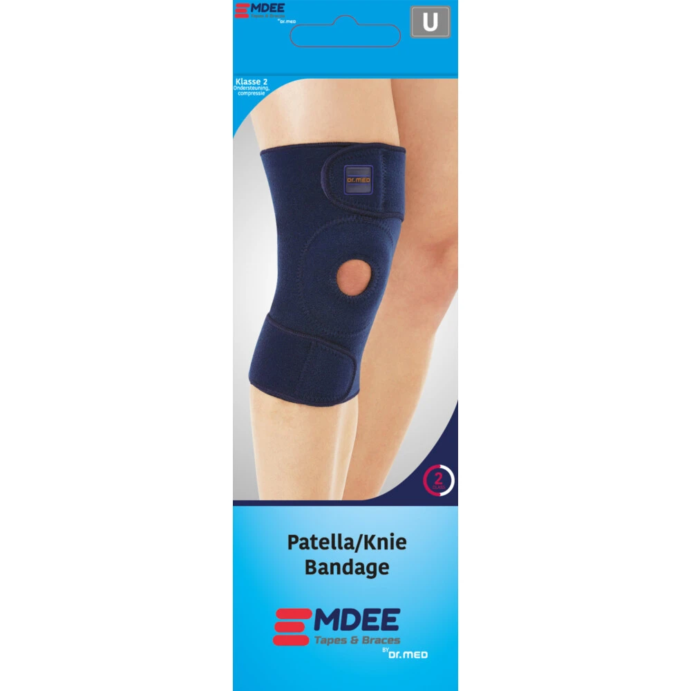 Emdee Patella En Knie Bandage Blauw 3 Emdee Patella En Knie Bandage Blauw