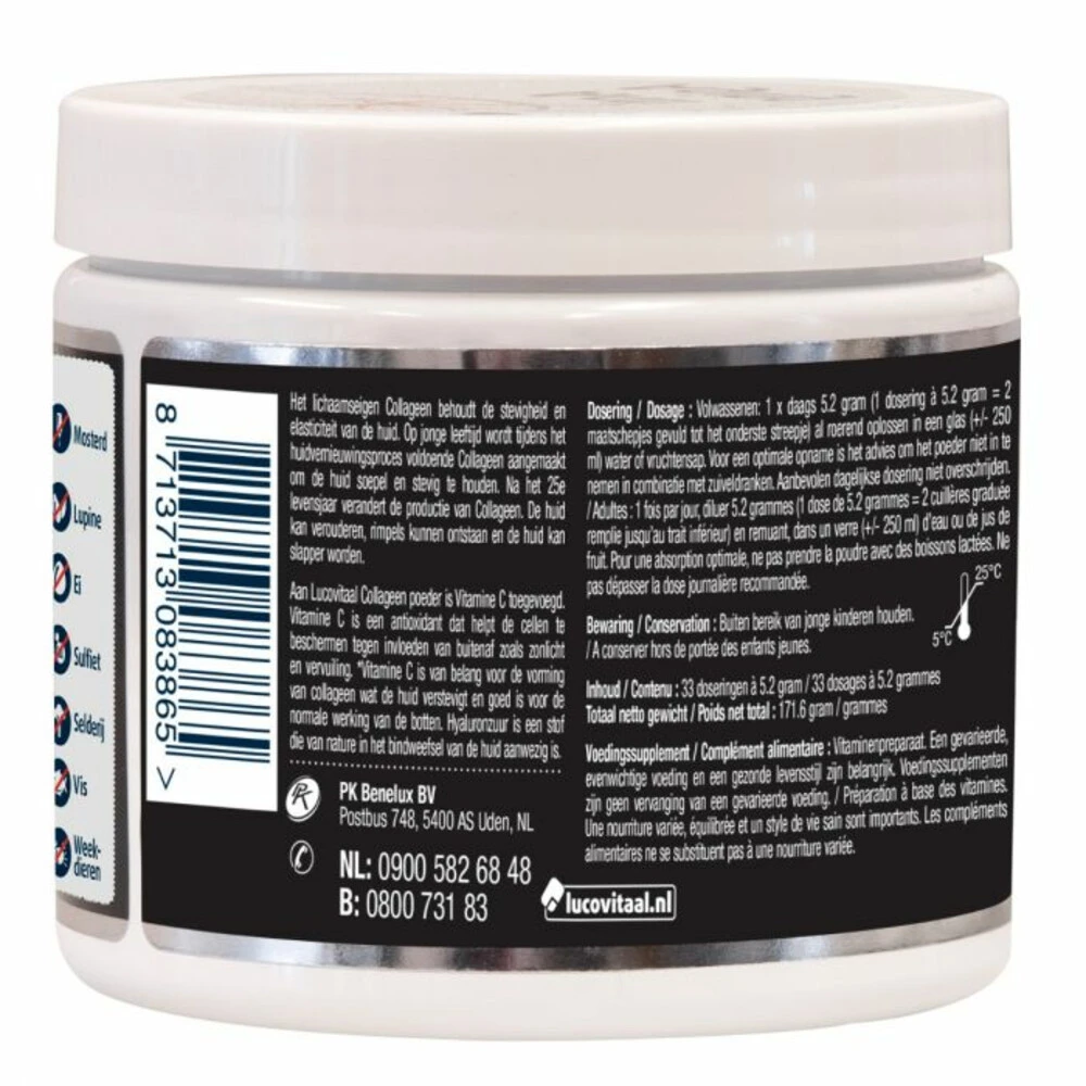 Lucovitaal Collageen Super 5000mg Poeder 5 Lucovitaal Collageen Super 5000mg Poeder - Afbeelding 3