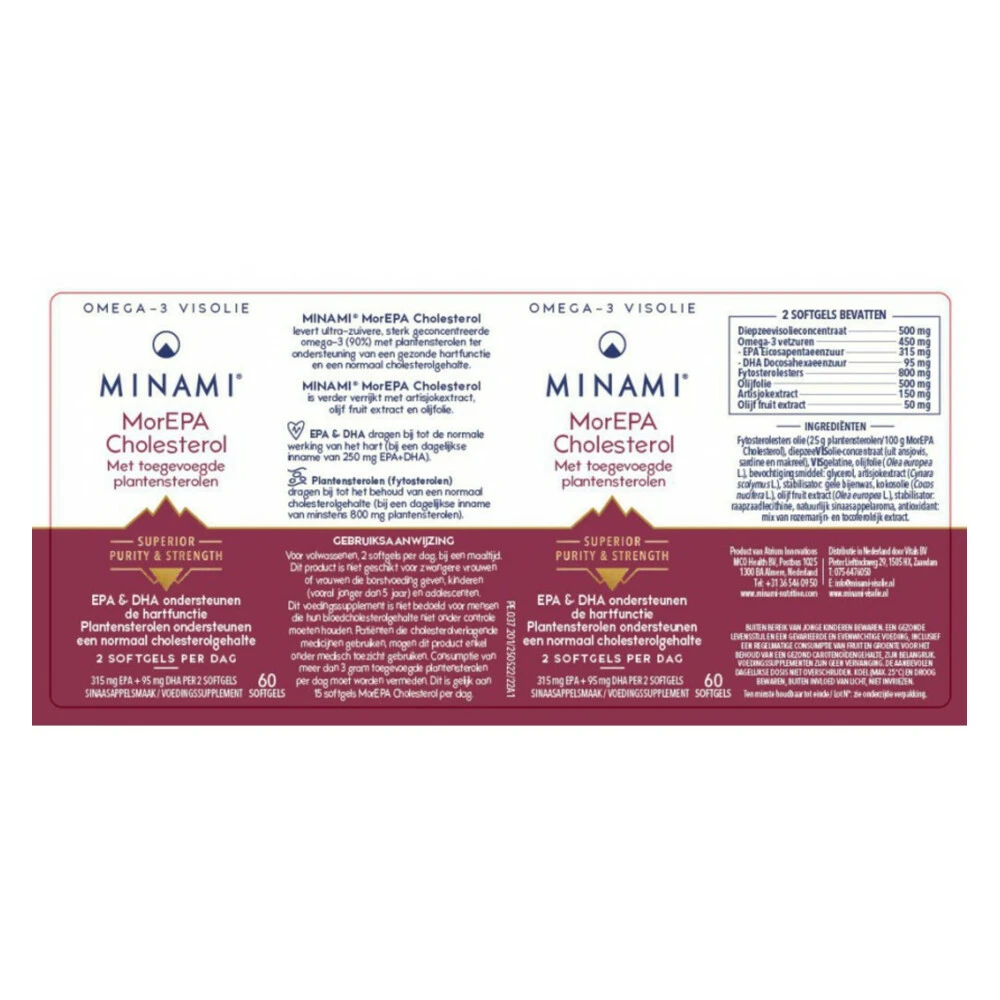 Minami Mor EPA Cholesterol 4 Minami Mor EPA Cholesterol - Afbeelding 2
