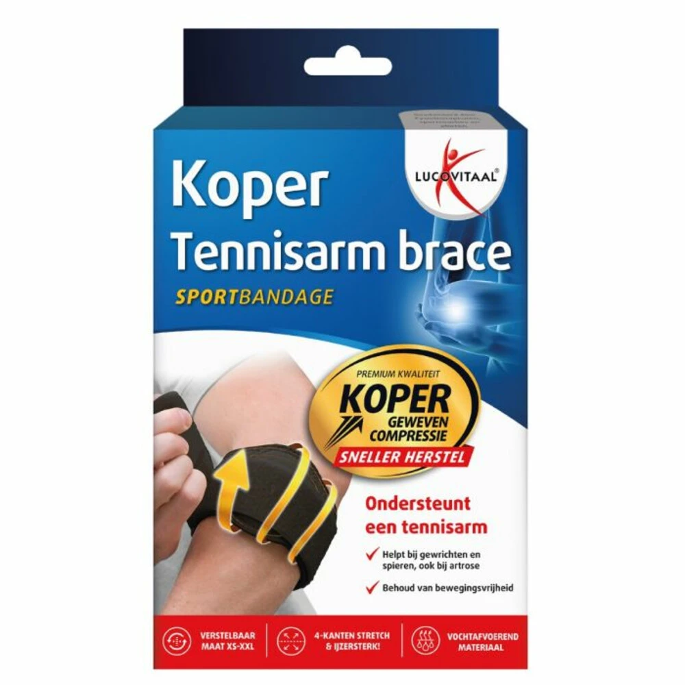 Lucovitaal Brace Tennisarm Koper 3 Lucovitaal Brace Tennisarm Koper
