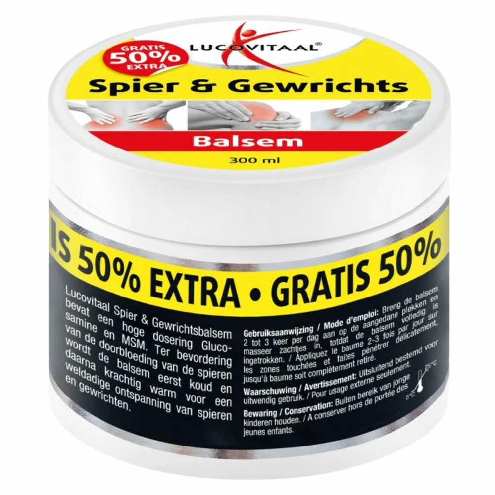 3x Lucovitaal Spier & Gewrichtsbalsem 50% Extra 5 3x Lucovitaal Spier & Gewrichtsbalsem 50% Extra - Afbeelding 3
