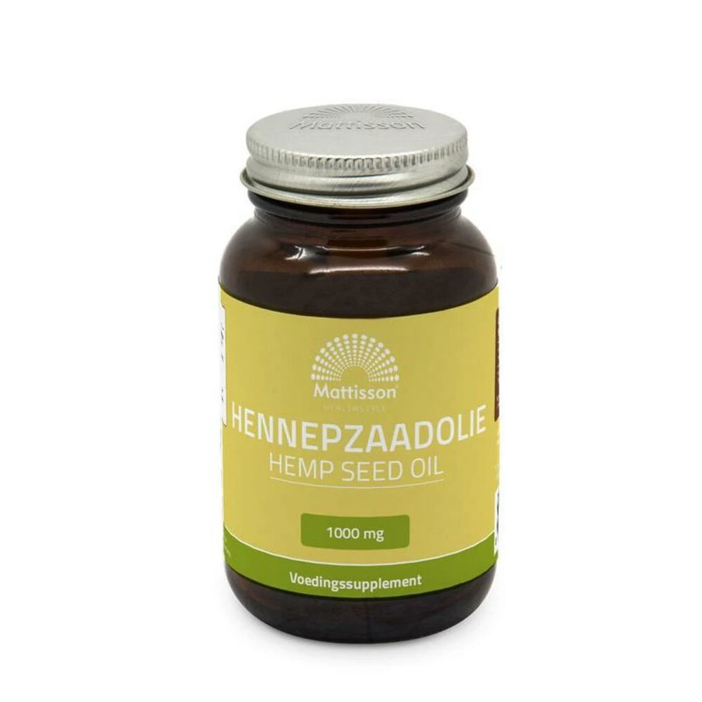 Mattisson Hennepzaadolie 1000mg 3 Mattisson Hennepzaadolie 1000mg