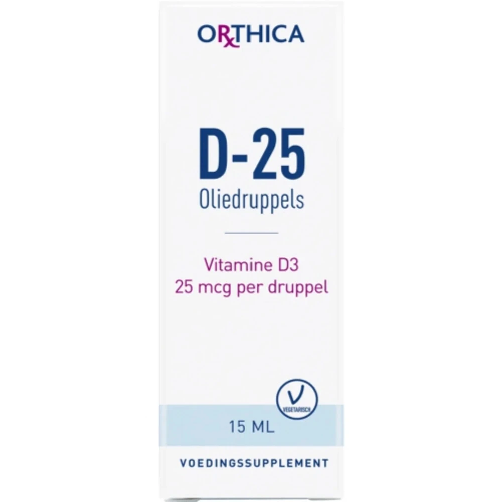 Orthica Vitamine D-25 Oliedruppels 3 Orthica Vitamine D-25 Oliedruppels