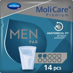 4x Molicare Premium Men Pad 2 Druppels 330 Ml Absorptie