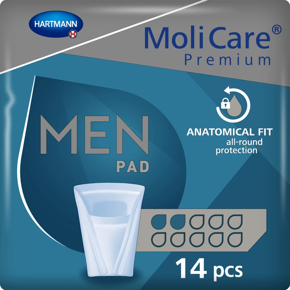 4x Molicare Premium Men Pad 2 Druppels 330 Ml Absorptie 3 4x Molicare Premium Men Pad 2 Druppels 330 Ml Absorptie