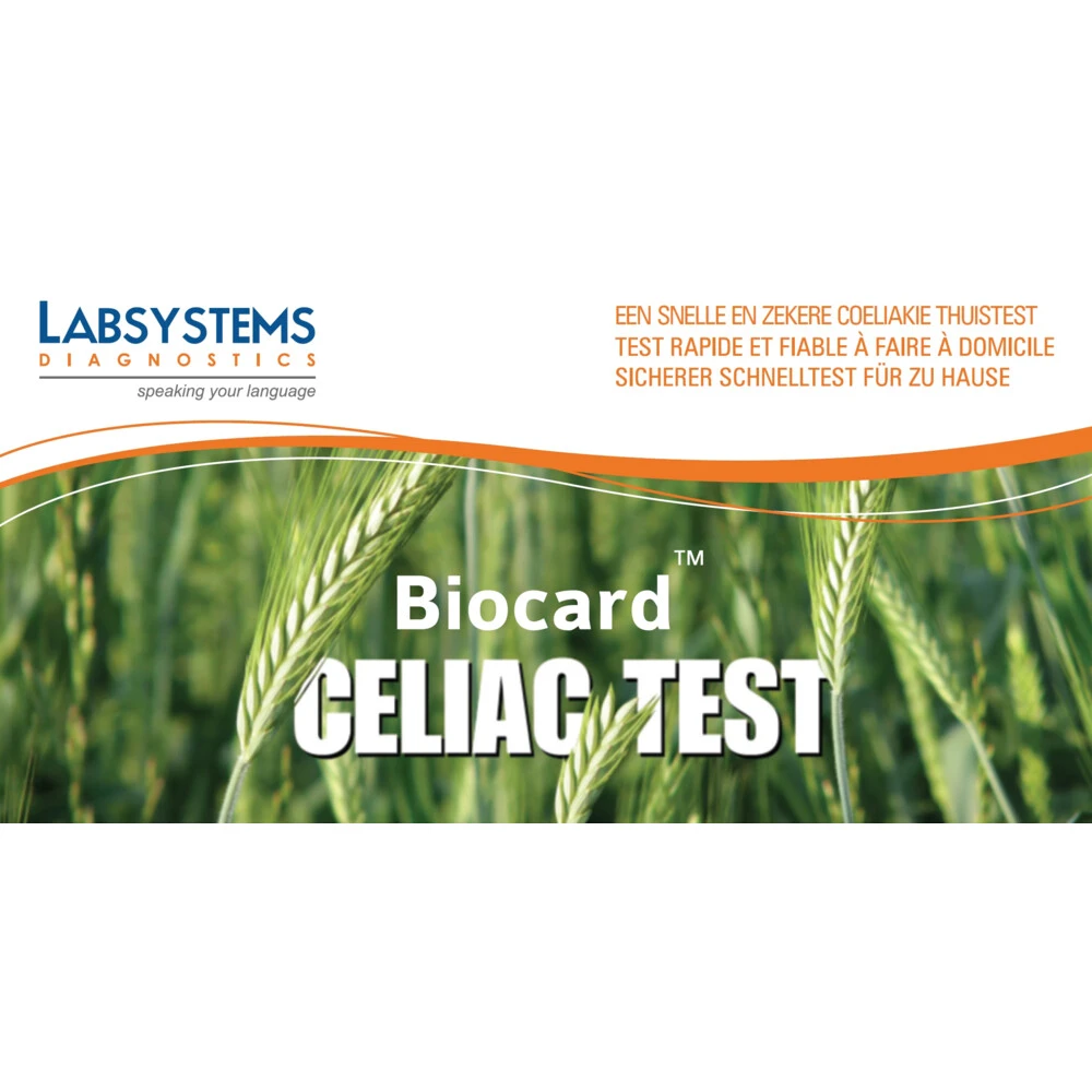 Biocard Coeliakie Gluten Overgevoeligheid Test 3 Biocard Coeliakie Gluten Overgevoeligheid Test