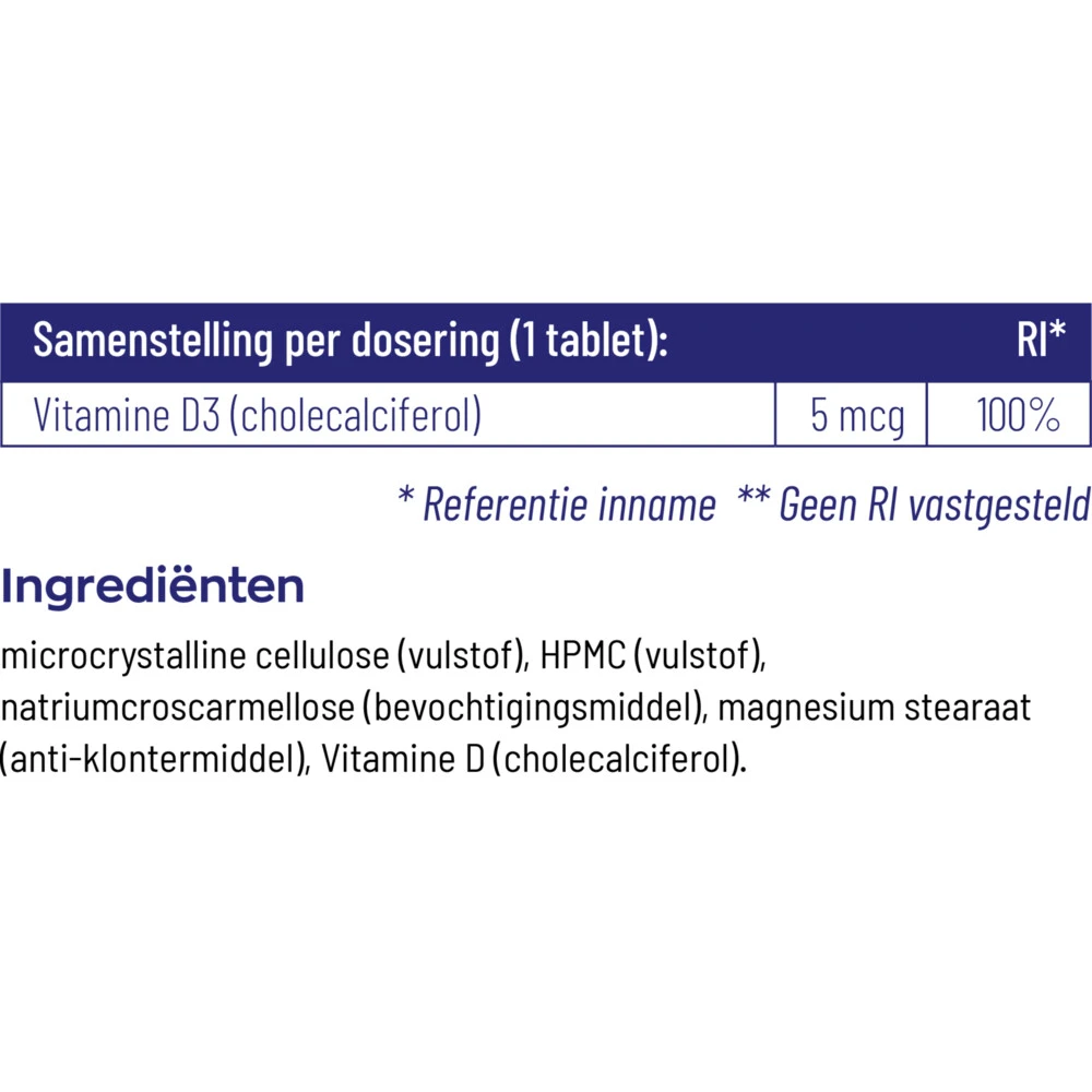 Vitakruid Vitamine D3 - 5 Mcg 6 Vitakruid Vitamine D3 - 5 Mcg - Afbeelding 4
