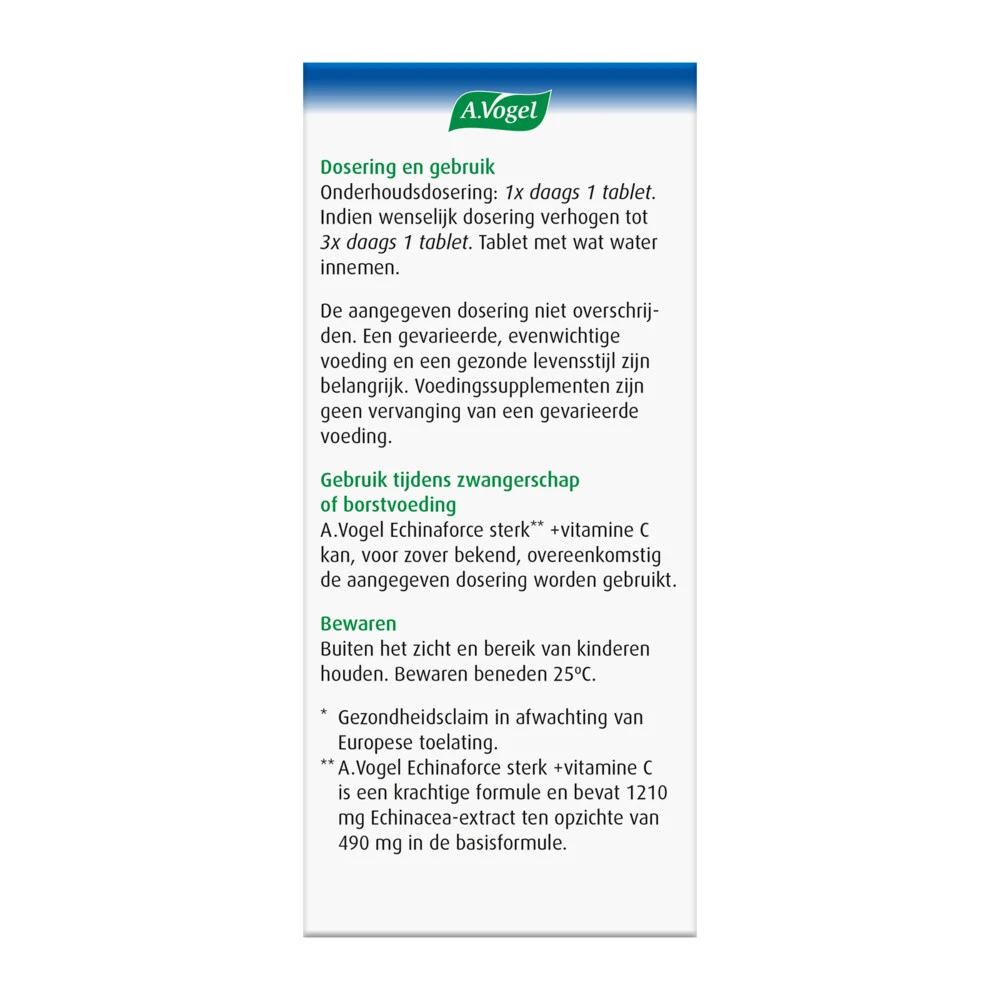 A.Vogel Echinaforce Sterk + Vitamine C 5 A.Vogel Echinaforce Sterk + Vitamine C - Afbeelding 3