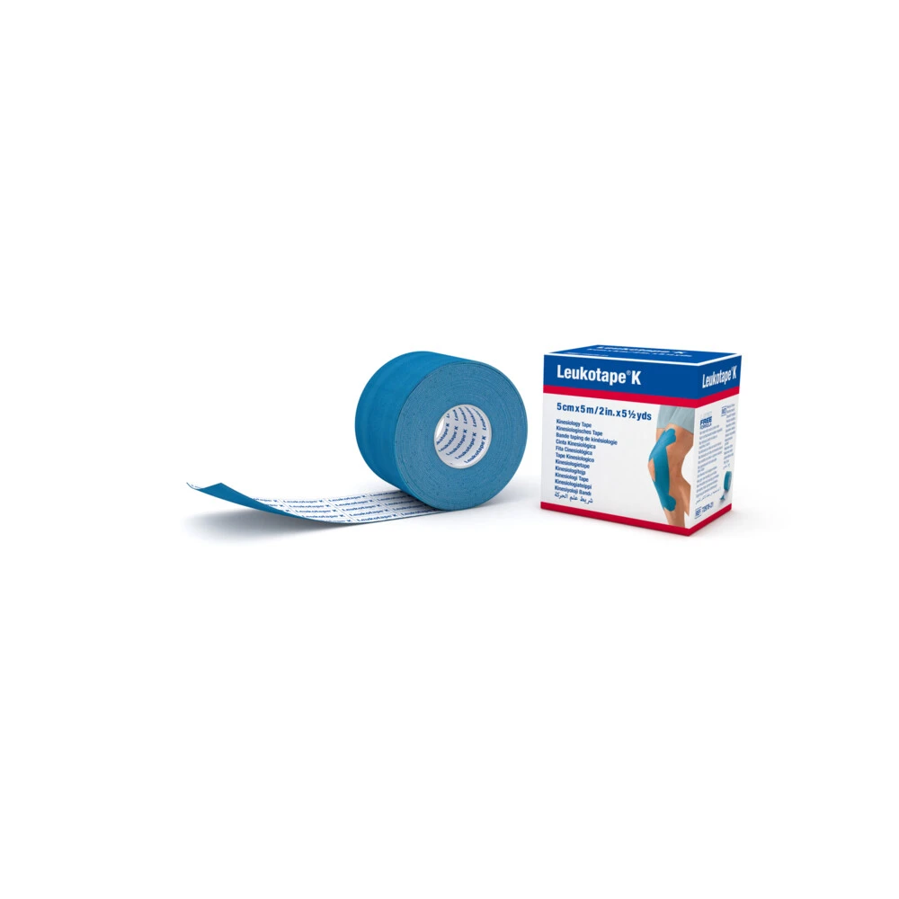 5x Leukotape K 5m X 5cm Blauw 3 5x Leukotape K 5m X 5cm Blauw