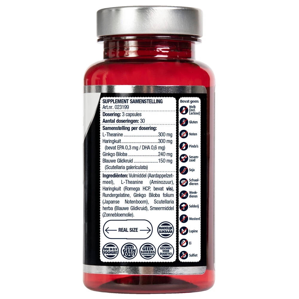 Lucovitaal L-theanine Omega 3 4 Lucovitaal L-theanine Omega 3 - Afbeelding 2