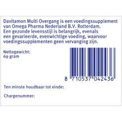 Davitamon Compleet Vrouw Overgang Multivitamine -Zelfzorg Artikelen 993926 4