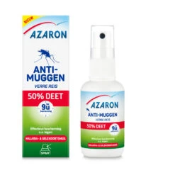 2x Azaron Anti Muggenspray 50% DEET -Zelfzorg Artikelen 994951 2