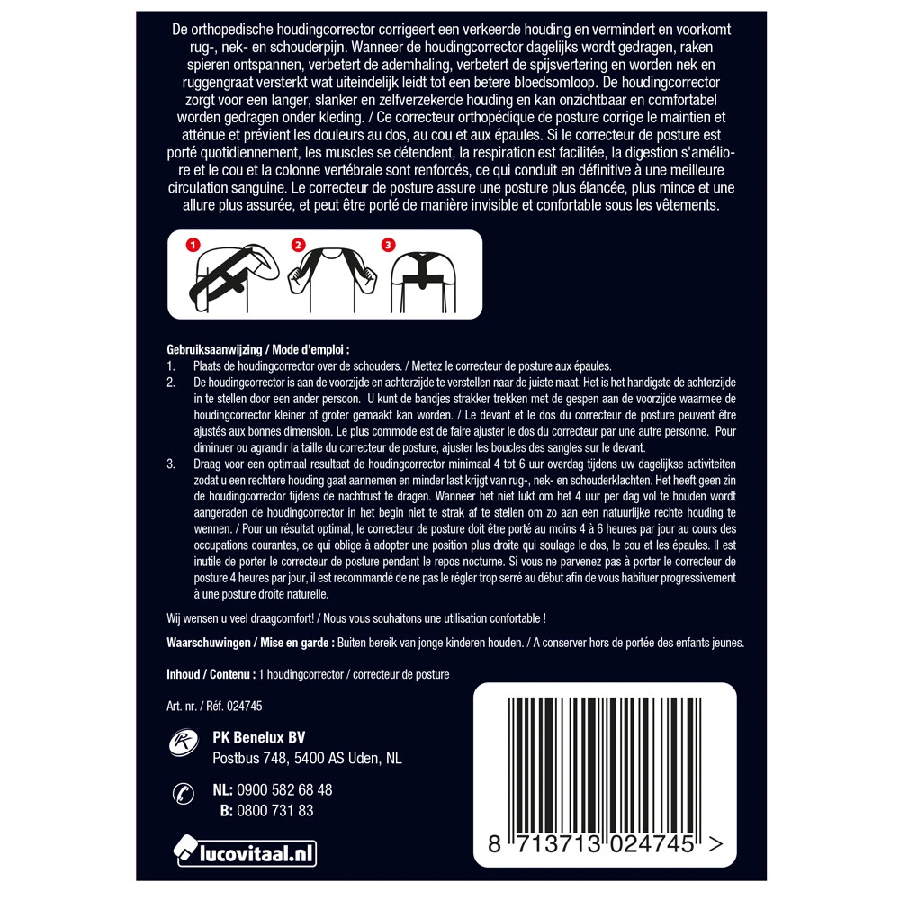 Lucovitaal Orthopedische Houdingcorrector 4 Lucovitaal Orthopedische Houdingcorrector - Afbeelding 2