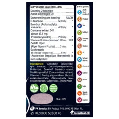 3x Lucovitaal D-Mannose Cranberry Blaasfunctie -Zelfzorg Artikelen 996841 3