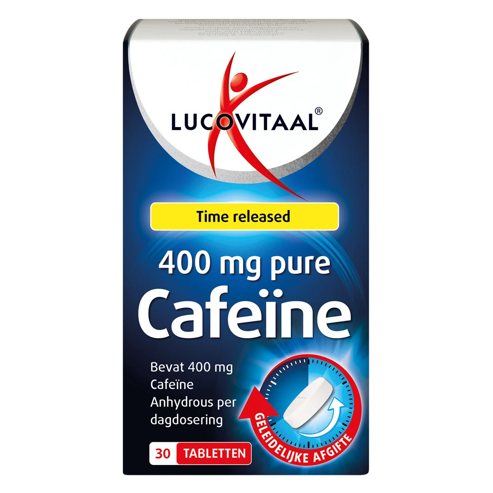 3x Lucovitaal Pure Cafeïne 400 Mg 3 3x Lucovitaal Pure Cafeïne 400 Mg