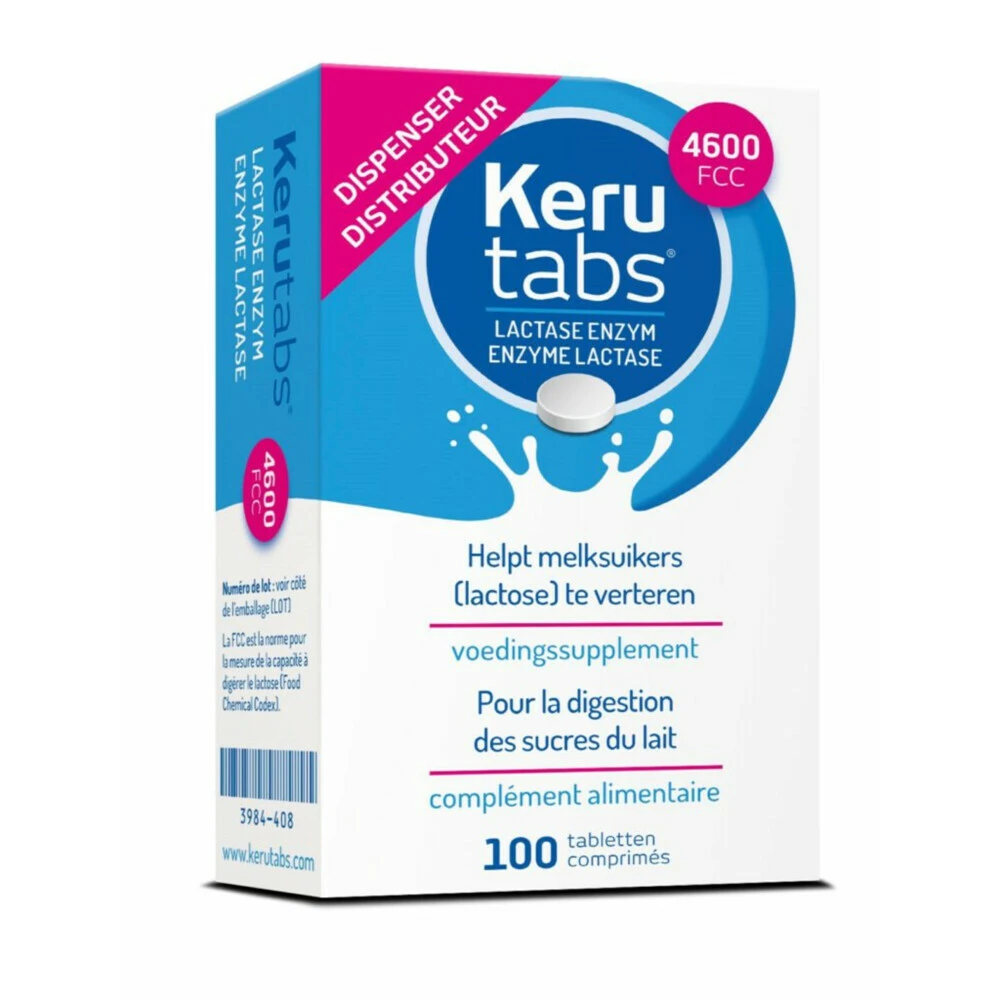 Kerutabs Lactase Enzym 4600 FCC 3 Kerutabs Lactase Enzym 4600 FCC